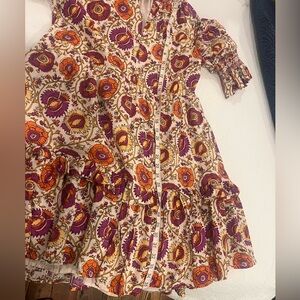 Beautiful dress by Figue. Fun fabric and lots of detail!